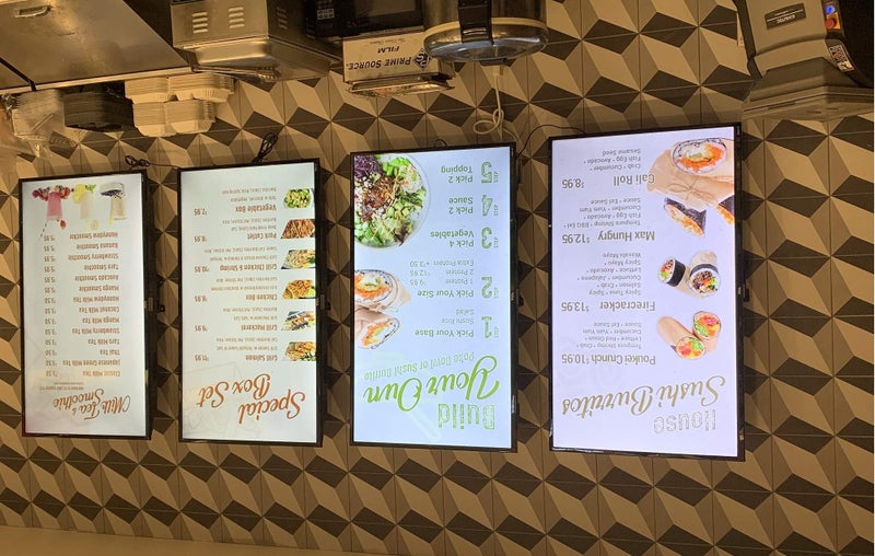 Mount Plus MP-PWB-64AF LCD Low Profile TV Wall Mount Design for Vertical or Portrait Mounting of 37" to 75" HDTV | Menu Wall Board Mount | Anti-Theft and Lockable (Suport VESA 400x600) - Image 2